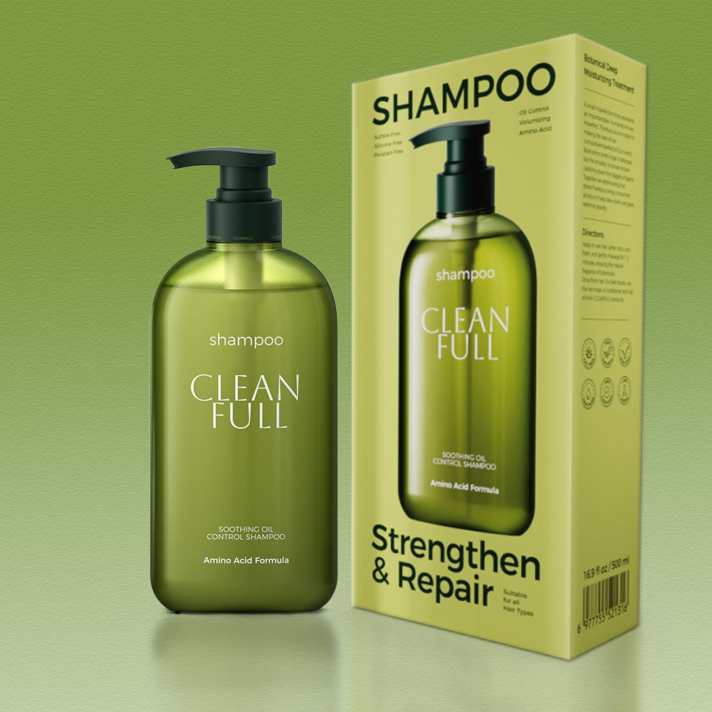CLEANFULL Silicone Free Shampoo Natural Extract for Healthy Hair